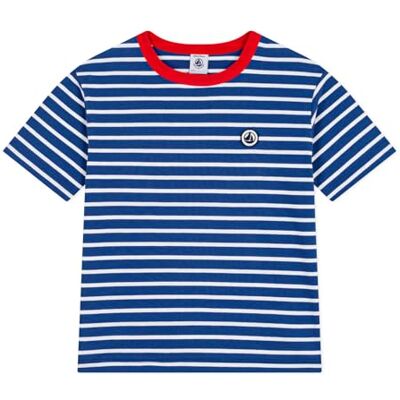 Petit Bateau Kurzarm-T-Shirt für Kinder, aus Baumwolle, gestreift Petit Bateau Kurzarm-T-Shirt für Kinder, aus Baumwolle, gestreift