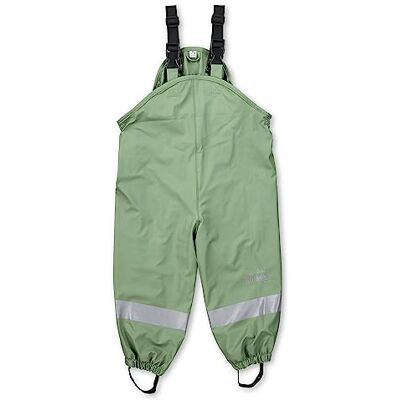 Sterntaler Kleinkind Unisex Regenhose Kinder Träger Regenträgerhose gefüttert Wasserdicht mit Druckknopf und verschweißten Nähten grün, 86 Sterntaler Kleinkind Unisex Regenhose Kinder Träger Regenträgerhose gefüttert Wasserdicht mit Druckknopf und verschweißten Nähten grün, 86