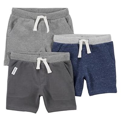 Simple Joys by Carter's Baby Jungen Multipack Knit Shorts (3er Pack), Navy Heather/Charcoal Heather/Grey, 2 Jahre Simple Joys by Carter's Baby Jungen Multipack Knit Shorts (3er Pack), Navy Heather/Charcoal Heather/Grey, 2 Jahre