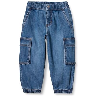 Amazon Essentials Stretch-Denim-Cargo-Jeans für Jungen, Indigo, Größe XL Amazon Essentials Stretch-Denim-Cargo-Jeans für Jungen, Indigo, Größe XL