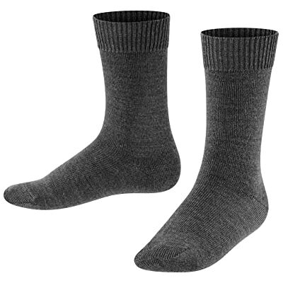FALKE Unisex Kinder Socken Comfort Wool K So Wolle einfarbig 1 Paar, Grau Dark Grey 3070, 31-34 FALKE Unisex Kinder Socken Comfort Wool K So Wolle einfarbig 1 Paar, Grau Dark Grey 3070, 31-34