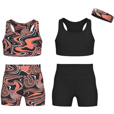 Essenclo Girls Clothing Athletic Sets Sleeveless Crop Tank Tops & Bike Shorts Cheer, Gymnastics, Volleyball Size 3-16 (5 Pcs) E2108 Set-12-13-14 Essenclo Girls Clothing Athletic Sets Sleeveless Crop Tank Tops & Bike Shorts Cheer, Gymnastics, Volleyball Size 3-16 (5 Pcs) E2108 Set-12-13-14