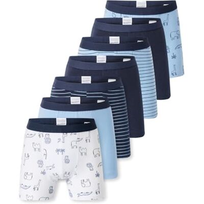 Schiesser Jungen 7 Pack Boxershorts 95/5 Organic Cotton Bio Baumwolle Größe 92 bis 140 Schiesser Jungen 7 Pack Boxershorts 95/5 Organic Cotton Bio Baumwolle Größe 92 bis 140