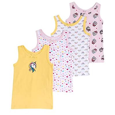 Chicco , Unterhemden Mädchen, 4er-Pack, 100% Baumwolle, Kinderbekleidung für Mädchen, Designed in Italy Chicco , Unterhemden Mädchen, 4er-Pack, 100% Baumwolle, Kinderbekleidung für Mädchen, Designed in Italy