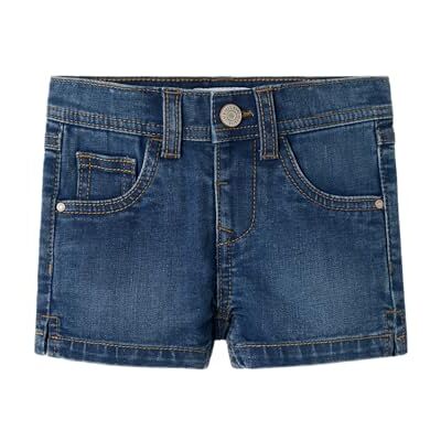 Name it mini Slim DNM Shorts 3398-Ic Tb Kind, Mädchen, Sommer, Denim Shorts, Dark Blue Denim, 92, US 6 Jahre, Slim Fit Name it mini Slim DNM Shorts 3398-Ic Tb Kind, Mädchen, Sommer, Denim Shorts, Dark Blue Denim, 92, US 6 Jahre, Slim Fit