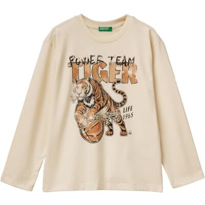 United T-Shirt, M/L, 3atnc10r8, Beige, 150 cm, für Jungen United T-Shirt, M/L, 3atnc10r8, Beige, 150 cm, für Jungen
