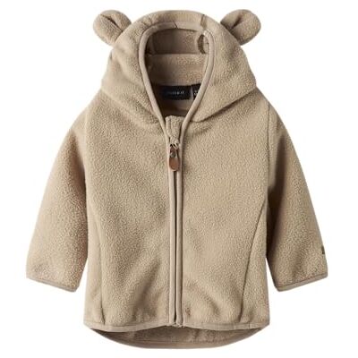 NAME IT Unisex Nbnmeeko Jacket Solid, Silver Mink, Numeric_80 NAME IT Unisex Nbnmeeko Jacket Solid, Silver Mink, Numeric_80