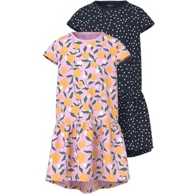NAME IT Mädchen Nkfvigga 2P Capsl Dress, Pirouette, 152 cm (2er Pack) NAME IT Mädchen Nkfvigga 2P Capsl Dress, Pirouette, 152 cm (2er Pack)