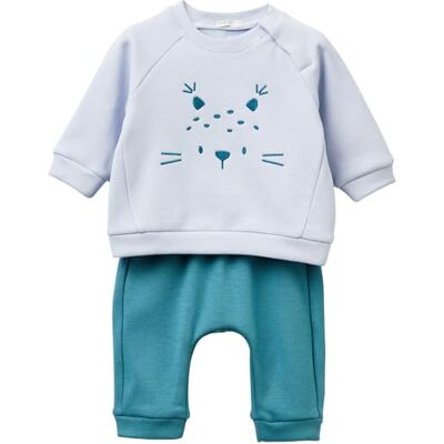 United Baby Jungen Comp(Maglia + Pant) 3ftzak01d Hose, Blau, 74 United Baby Jungen Comp(Maglia + Pant) 3ftzak01d Hose, Blau, 74
