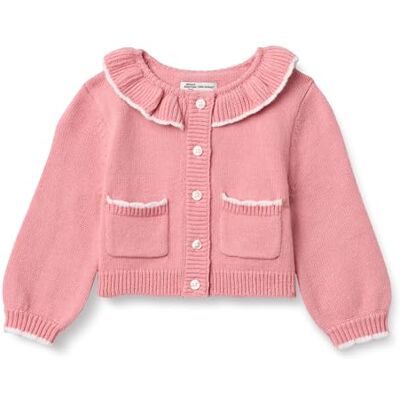 Amazon Essentials x Sofia Grainge Mädchen Strickjacke, Zartrosa, 4 Jahre Amazon Essentials x Sofia Grainge Mädchen Strickjacke, Zartrosa, 4 Jahre