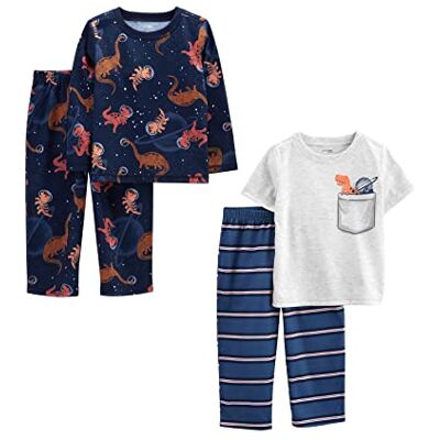 Simple Joys by Carter's Jungen Schlafanzug, 4-teilig, Blau/Grau/Dinosaurier, 12 Monate, Blau/Grau/Dinosaurier, 12 Monate Simple Joys by Carter's Jungen Schlafanzug, 4-teilig, Blau/Grau/Dinosaurier, 12 Monate, Blau/Grau/Dinosaurier, 12 Monate