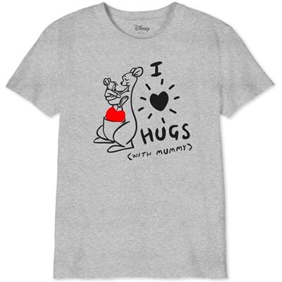 Disney BODWINITS008 Kinder-T-Shirt, Motiv: Winnie The Pooh I Love Hugs with Mummy, Grau-Melange, Größe 06 Jahre, Grau meliert., 6 Jahre Disney BODWINITS008 Kinder-T-Shirt, Motiv: Winnie The Pooh I Love Hugs with Mummy, Grau-Melange, Größe 06 Jahre, Grau meliert., 6 Jahre