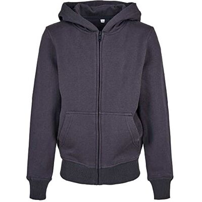 Build Your Brand Kinder Sweatshirtjacke Organic Basic Kids Zip Hoody, Farbe Navy, Größe 158/164 Build Your Brand Kinder Sweatshirtjacke Organic Basic Kids Zip Hoody, Farbe Navy, Größe 158/164