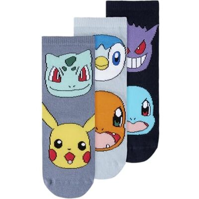 NAME IT Jungen Nmmnoris Pokemon 3P Sock Sky, Navy Blazer, 22-24 (3er Pack) NAME IT Jungen Nmmnoris Pokemon 3P Sock Sky, Navy Blazer, 22-24 (3er Pack)