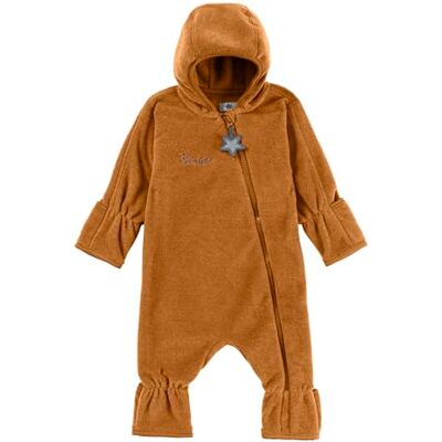 Sterntaler Baby Overall Fleece Unisex Jumpsuit aus Microfleece Stickerei, Reißverschluss, sowie Hand- und Fußstulpen goldbraun, 62 Sterntaler Baby Overall Fleece Unisex Jumpsuit aus Microfleece Stickerei, Reißverschluss, sowie Hand- und Fußstulpen goldbraun, 62