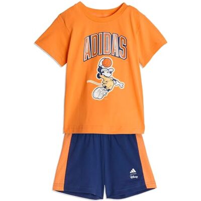 Adidas Unisex Baby DISNEY MICKEY MOUSE T-SHIRT SET, Pure Orange/off white, 12-18 Months Adidas Unisex Baby DISNEY MICKEY MOUSE T-SHIRT SET, Pure Orange/off white, 12-18 Months