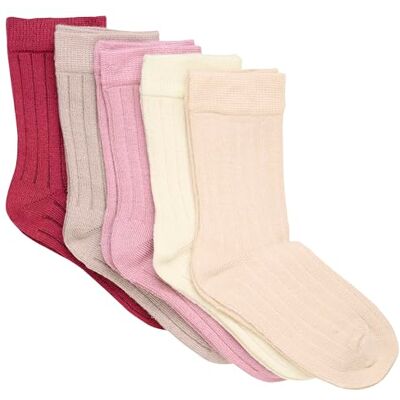 MINYMO Unisex Kinder Ankle Rib (5-pack) Socken Aus Bambus-Viscose, Lilas, 35-38 EU MINYMO Unisex Kinder Ankle Rib (5-pack) Socken Aus Bambus-Viscose, Lilas, 35-38 EU