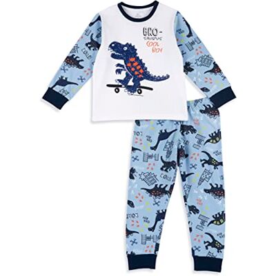 Chicco , Pyjama mit Drachenmotiv, Pyjama Set aus Baumwolle, Kinderkleidung für Jungen, Designed in Italy Chicco , Pyjama mit Drachenmotiv, Pyjama Set aus Baumwolle, Kinderkleidung für Jungen, Designed in Italy