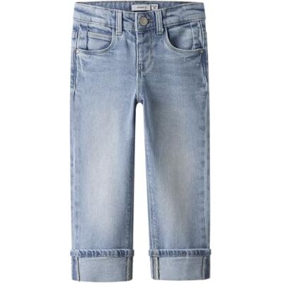 NAME IT Mädchen Nmfrose Straight Fold Jeans 4224-Az Noos, Light Blue Denim, 86 cm NAME IT Mädchen Nmfrose Straight Fold Jeans 4224-Az Noos, Light Blue Denim, 86 cm