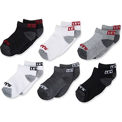 Levi's Kids Unisex Kinder Lhn Box Tab Low Cut 6pk Strumpfwaren, Dark Grey Heather, 35 EU Levi's Kids Unisex Kinder Lhn Box Tab Low Cut 6pk Strumpfwaren, Dark Grey Heather, 35 EU