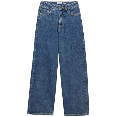 TOM TAILOR Mädchen Kinder Wide Leg Fit Jeans , 10110 Blue Denim, 158 TOM TAILOR Mädchen Kinder Wide Leg Fit Jeans , 10110 Blue Denim, 158