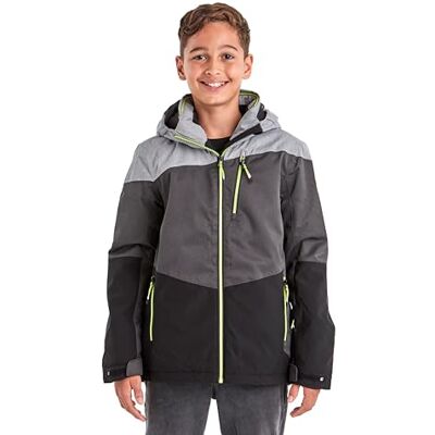 Killtec Jungen Ksw 161 Bys Jckt Skijacke Funktionsjacke mit Kapuze und Schneefang, graumelange, 176 EU Killtec Jungen Ksw 161 Bys Jckt Skijacke Funktionsjacke mit Kapuze und Schneefang, graumelange, 176 EU