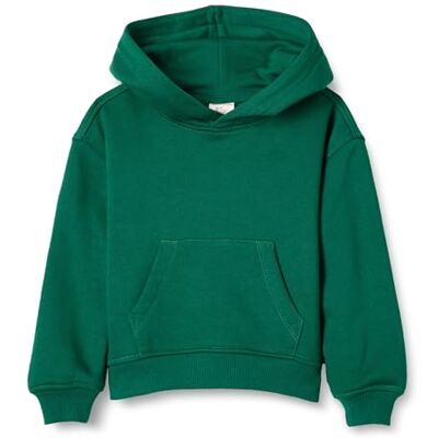 Amazon Essentials Unisex Kinder Oversized Hoodie Dunkelgrün X-Small Amazon Essentials Unisex Kinder Oversized Hoodie Dunkelgrün X-Small