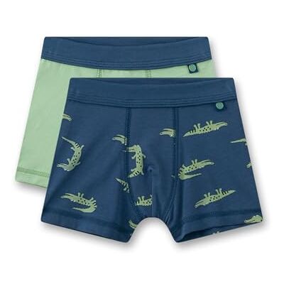 Sanetta Jungen-Boxershorts (Doppelpack) blau & grün Krokodil Hochwertige und nachhaltige Unterhose für Jungen aus Bio-Baumwolle. Sanetta Jungen-Boxershorts (Doppelpack) blau & grün Krokodil Hochwertige und nachhaltige Unterhose für Jungen aus Bio-Baumwolle.