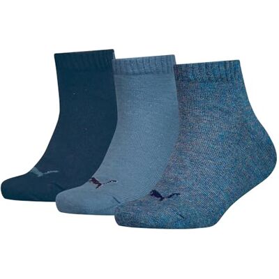Puma Unisex Kinder Quarter Recycled Cotton Sock, Blue Denim, 39-42 EU Puma Unisex Kinder Quarter Recycled Cotton Sock, Blue Denim, 39-42 EU