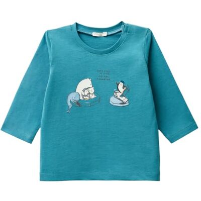 United Baby-Jungen M/L 3atna106t T-Shirt, blau, 74 cm United Baby-Jungen M/L 3atna106t T-Shirt, blau, 74 cm