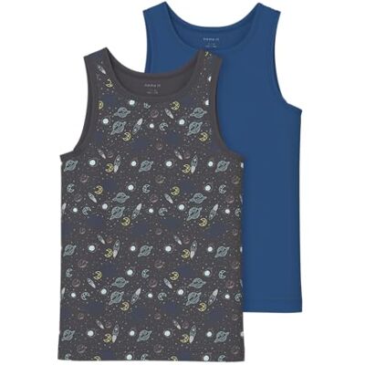 NAME IT Jungen Nkmtank Top 2P Iron Space Noos, Forged Iron, Numeric 92 EU NAME IT Jungen Nkmtank Top 2P Iron Space Noos, Forged Iron, Numeric 92 EU