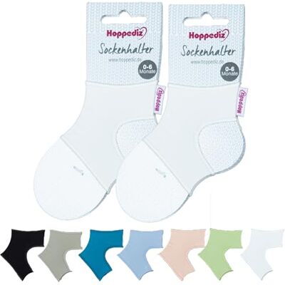 Hoppediz Unisex Baby 2-er Set Sockenhalter Socken, 0-6 Monate, Creme, Einheitsgröße (2er Pack) Hoppediz Unisex Baby 2-er Set Sockenhalter Socken, 0-6 Monate, Creme, Einheitsgröße (2er Pack)