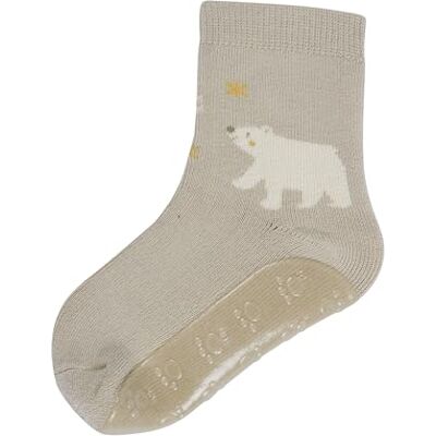 Sterntaler Fliesen Flitzer SOFT Unisex – Stoppersocken mit Motiv Bär – weich mit Innenfrottee – hoher Baumwollanteil – Baby- und Kinder Haussocken rutschfest – sand, Gr. 18 Sterntaler Fliesen Flitzer SOFT Unisex – Stoppersocken mit Motiv Bär – weich mit Innenfrottee – hoher Baumwollanteil – Baby- und Kinder Haussocken rutschfest – sand, Gr. 18