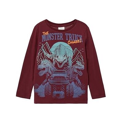 s.Oliver Longsleeve mit großem Dino-Print und Stickerei-Details s.Oliver Longsleeve mit großem Dino-Print und Stickerei-Details