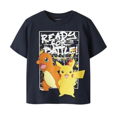 NAME IT Jungen Nmmmihat Pokemon Ss Nreg Top Box Sky, Navy Blazer, 110 NAME IT Jungen Nmmmihat Pokemon Ss Nreg Top Box Sky, Navy Blazer, 110