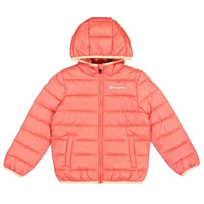 Champion Unisex Kinder Legacy Outdoor B (306868) -Wr Light Cirè 40gr Small Script Logo Hooded Jacke, Rosa (PS004), 15-16 Years Champion Unisex Kinder Legacy Outdoor B (306868) -Wr Light Cirè 40gr Small Script Logo Hooded Jacke, Rosa (PS004), 15-16 Years
