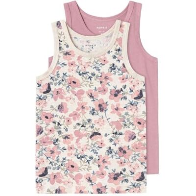 NAME IT Mädchen Nmftank Top 2p Nostalgia Flower Noos, Nostalgia Rose, 86 NAME IT Mädchen Nmftank Top 2p Nostalgia Flower Noos, Nostalgia Rose, 86