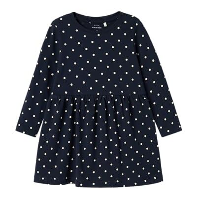 NAME IT Mädchen Nmfvivia Dress Noos Kleid, Dark Sapphire/AOP:dots AOP In Bright White, 104 EU NAME IT Mädchen Nmfvivia Dress Noos Kleid, Dark Sapphire/AOP:dots AOP In Bright White, 104 EU
