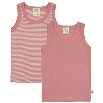 loud + proud Mädchen Doppelpack, Feinripp, Bio Baumwolle Und GOTS Zertifiziert Unterhemd, Blossom, 86-92 EU loud + proud Mädchen Doppelpack, Feinripp, Bio Baumwolle Und GOTS Zertifiziert Unterhemd, Blossom, 86-92 EU
