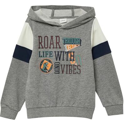 s.Oliver Hoodie mit Print und Kontrast-Details s.Oliver Hoodie mit Print und Kontrast-Details