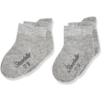 Sterntaler Baby Mädchen Sneaker-söckchen Dp Uni Socken, Silber Mel., 26 EU Sterntaler Baby Mädchen Sneaker-söckchen Dp Uni Socken, Silber Mel., 26 EU