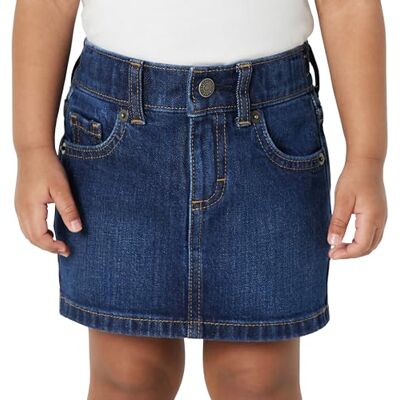 Amazon Essentials Mädchen Regular-Fit-Jeans-Skort mit Mittlerem Stretchanteil, Dunkler Schatten, 9 Jahre Amazon Essentials Mädchen Regular-Fit-Jeans-Skort mit Mittlerem Stretchanteil, Dunkler Schatten, 9 Jahre