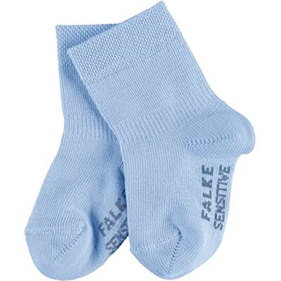 FALKE Unisex Baby Socken Sensitive B So Baumwolle mit Komfortbund 1 Paar, Blau Crystal Blue 6290, 74-80 FALKE Unisex Baby Socken Sensitive B So Baumwolle mit Komfortbund 1 Paar, Blau Crystal Blue 6290, 74-80