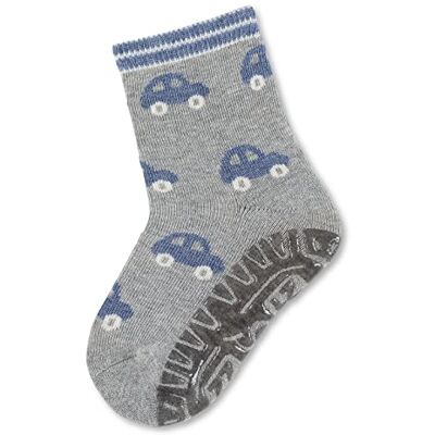 Sterntaler Fli Fli AIR Autos Jungen Fliesen Flitzer mit Motiv Autos Stoppersocken Baby mit Innenfrottee im Sohlenbereich- Baby und Kinder Strümpfe mit Anti-Rutsch-Sohle, silber melange, Größe 28 Sterntaler Fli Fli AIR Autos Jungen Fliesen Flitzer mit Motiv Autos Stoppersocken Baby mit Innenfrottee im Sohlenbereich- Baby und Kinder Strümpfe mit Anti-Rutsch-Sohle, silber melange, Größe 28
