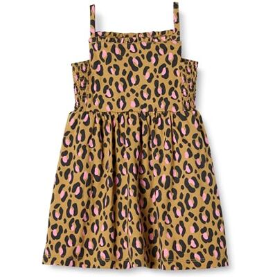 Amazon Essentials Mädchen Träger-Midikleid aus Baumwolle, Dunkelbronze Leopardenmuster, 8 Jahre Amazon Essentials Mädchen Träger-Midikleid aus Baumwolle, Dunkelbronze Leopardenmuster, 8 Jahre