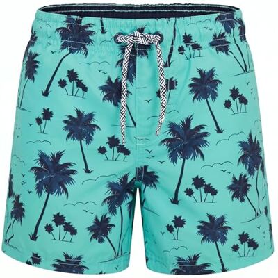 RIPT Jungen Essentials Quick Dry UV 50 Sonnenschutz Badeshorts Badehose, Grüner Palmenbaum Druck, 5-6 Jahre RIPT Jungen Essentials Quick Dry UV 50 Sonnenschutz Badeshorts Badehose, Grüner Palmenbaum Druck, 5-6 Jahre
