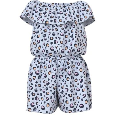 NAME IT Mädchen Nkfvinaya Ss Playsuit Fffff Noos, Ancient Water, 158 cm NAME IT Mädchen Nkfvinaya Ss Playsuit Fffff Noos, Ancient Water, 158 cm