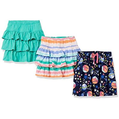 Amazon Essentials Mädchen Gestrickte Skortröcke mit Rüschen (zuvor Spotted Zebra), 3er-Pack, Marineblau Weltraum/Türkisgrün/Weiß Batik, 8 Jahre Amazon Essentials Mädchen Gestrickte Skortröcke mit Rüschen (zuvor Spotted Zebra), 3er-Pack, Marineblau Weltraum/Türkisgrün/Weiß Batik, 8 Jahre