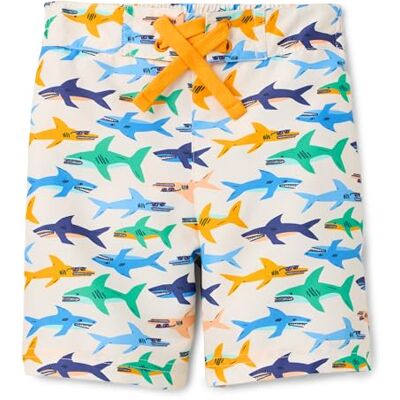 Amazon Essentials Jungen Schnelltrocknende Badeshorts Badehose, Elfenbein Haifische, 4 Jahre Amazon Essentials Jungen Schnelltrocknende Badeshorts Badehose, Elfenbein Haifische, 4 Jahre