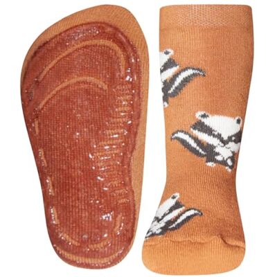 EWERS Stoppersocke Dachs, Socken mit Antirutschsohle für Jungen, Anti-Rutsch-Socken mit Gummisohle, MADE IN GERMANY, 1 Paar rutschfeste Kindersocken für Jungs, Größe 23-24 EWERS Stoppersocke Dachs, Socken mit Antirutschsohle für Jungen, Anti-Rutsch-Socken mit Gummisohle, MADE IN GERMANY, 1 Paar rutschfeste Kindersocken für Jungs, Größe 23-24